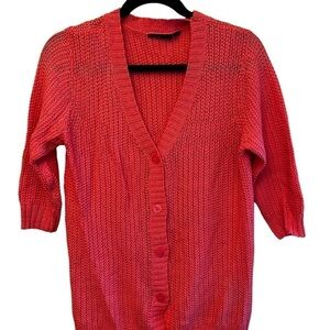 𝅺kenneth Cole Coral Cardigan EUC